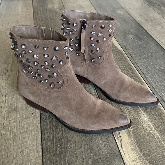 Sam Edelman Avril Embellished Ankle Boots - Picture 9 of 14